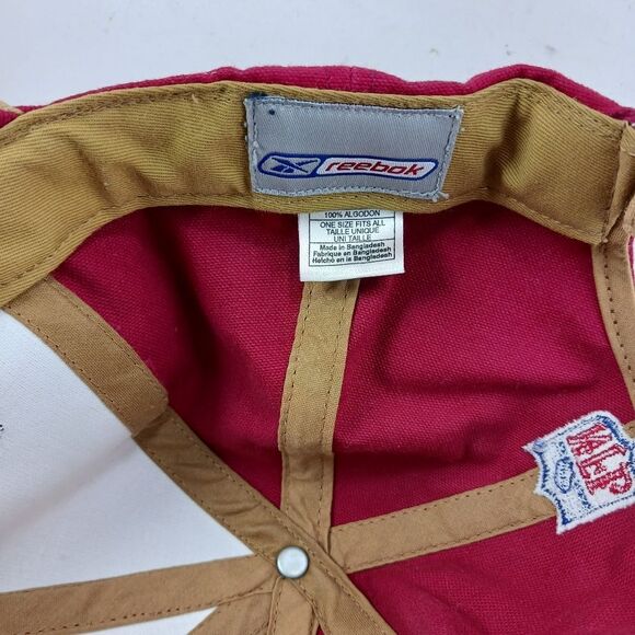 SAN FRANCISCO 49ers Genuine Reebok NFL Pro Line Hat Vintage Hook/Loop OS ....... - Picture 9 of 9
